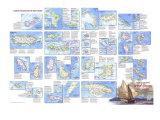 Tourist Islands Of The West Indies Map 1981