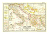 Classical Lands Of The Mediterranean Map 1949