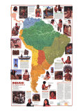 Indians Of South America Map 1982