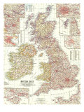 British Isles Map 1958