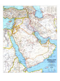 Middle East Map 1991