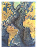 Atlantic Ocean Floor Map 1968