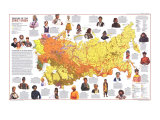 Peoples Of The Soviet Union Map 1976