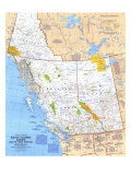 British Columbia  Alberta And The Yukon Territory Map