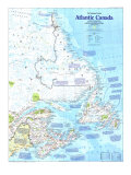 Atlantic Canada Map Side 1 1993