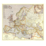 Europe  And The Near East Map 1943