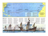 Where Did Columbus Discover America  Map 1986