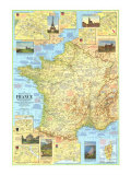 Travelers Map Of France Map 1971 Side 1