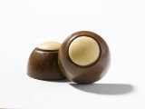 Chocolate and peanut butter candies shaped like Ohio's buckeye nut