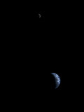 Voyager 1 transmitted this first-ever image of the Earth and moon
