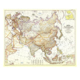 Asia And Adjacent Areas Map 1951