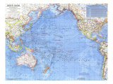 Pacific Ocean Map 1969