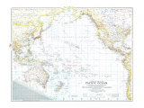 Theater Of War In The Pacific Ocean Map 1942