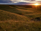 Sunset over the Kansas prairie