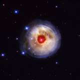 Radiation from a stellar burst ricochets off dust particles