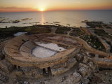 Caesarea's amphitheater hugs the Mediterranean Coast