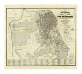 Official Guide Map of City and County of San Francisco  c1873