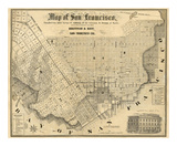 Map of San Francisco  c1852