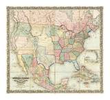 Map of The United States of America  c1848