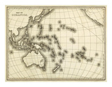 Map of Oceanica  c1839