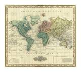 World on Mercators Projection  c1823