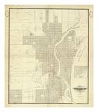 Map of Milwaukee  c1856