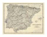 Spain  Portugal  c1861