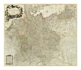 Map of the Empire of Germany  c1790