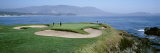 High Angle View of People Playing Golf at a Golf Course  Pebble Beach Golf Links  Pebble Beach