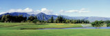 Golf Course in Front of Mountains  Princeville  Kauai  Hawaii  USA