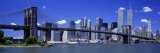 Brooklyn Bridge Skyline New York City Ny  USA