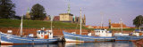 Kronborg Castle with Fishing Boats  Helsingor  Denmark