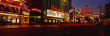 Traffic on a City Street  Virginia Street  Reno  Nevada  USA