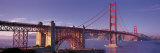 Suspension Bridge at Dusk  Golden Gate Bridge  San Francisco  Marin County  California  USA