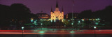 Buildings Lit Up at Night  Jackson Square  St Louis Cathedral  French Quarter  New Orleans