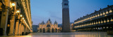 Cathedral Lit Up at Dusk  St Mark's Cathedral  St Mark's Square  Venice  Veneto  Italy