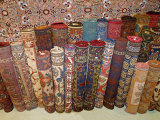 Turkish Carpets in a Store  Istanbul  Turkey