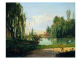 The Ducal Park of Colorno with a View of the Pond