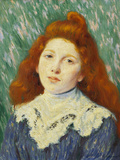 Girl with White Small Collar