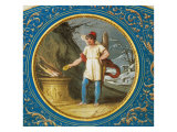 Decoration of Love's Gabinetto in Palazzo Milzetti  Faenza: Allegory of Winter