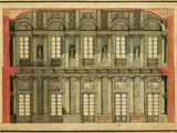 Project Plan of Villa Olmo in Como: Longitudinal Section of the Ballroom