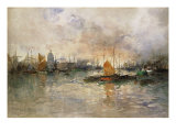 By the Thames River