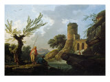 Landscape with Fishermen by a Torrent