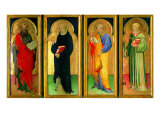 Polyptych with St Paul  St Nicholas of Tolentino  St Peter and St Lawrence