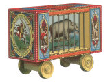 Circus Hippo in Cage