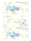 Blue Pond with Herons