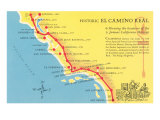 Map of the Camino Real  California Missions