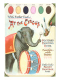 Elephant Beating Drum  Circus Painting Book