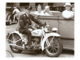 Cop on Motorcycle in Parade