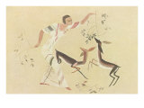 Woman with Gazelles